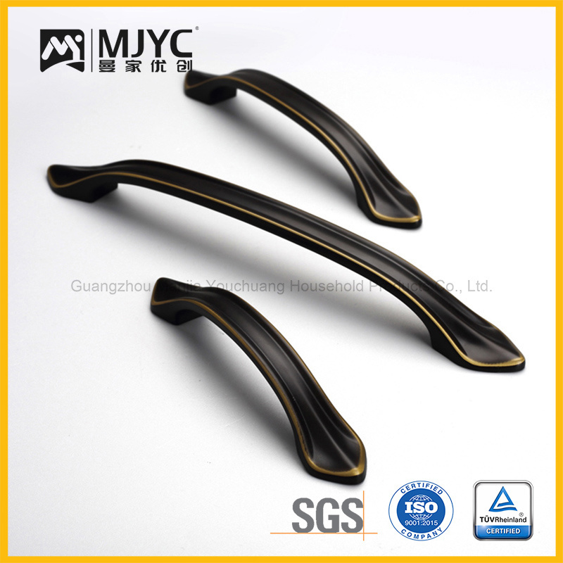 Premium Black Thin Solid Brass Bar Handles, Matt Gold Cabinet Hardware, Furniture Pulls for Doors, Cabinets, Cupboards & Drawers