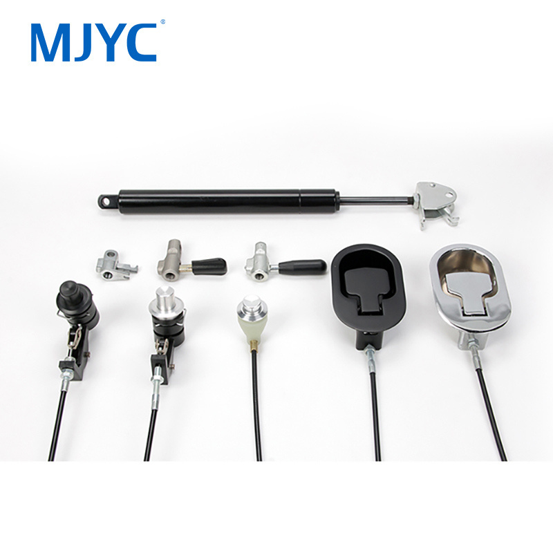 Locking gas spring locking mechanism compression tools furniture, medical, etc.