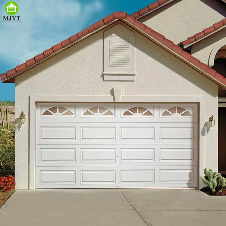 China Aluminum Hurricane-resistance roll up shutter Automatic Sectional Thermal Break beautiful Garage Door For Homes