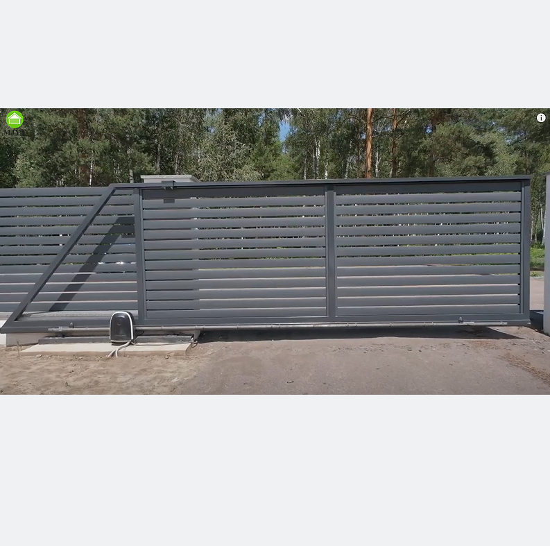 Driveway Swing Gates Factory Main Gate Design Powder Coated Double Swing Aluminum Gates Different Modern Gate Design