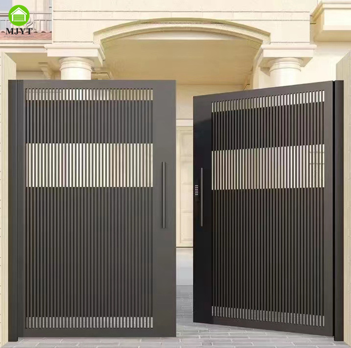 Modern Design auto gate system Aluminium Gates Design Fencing Trellis Gates For Home And Garden Auto Automatic Swing Gate