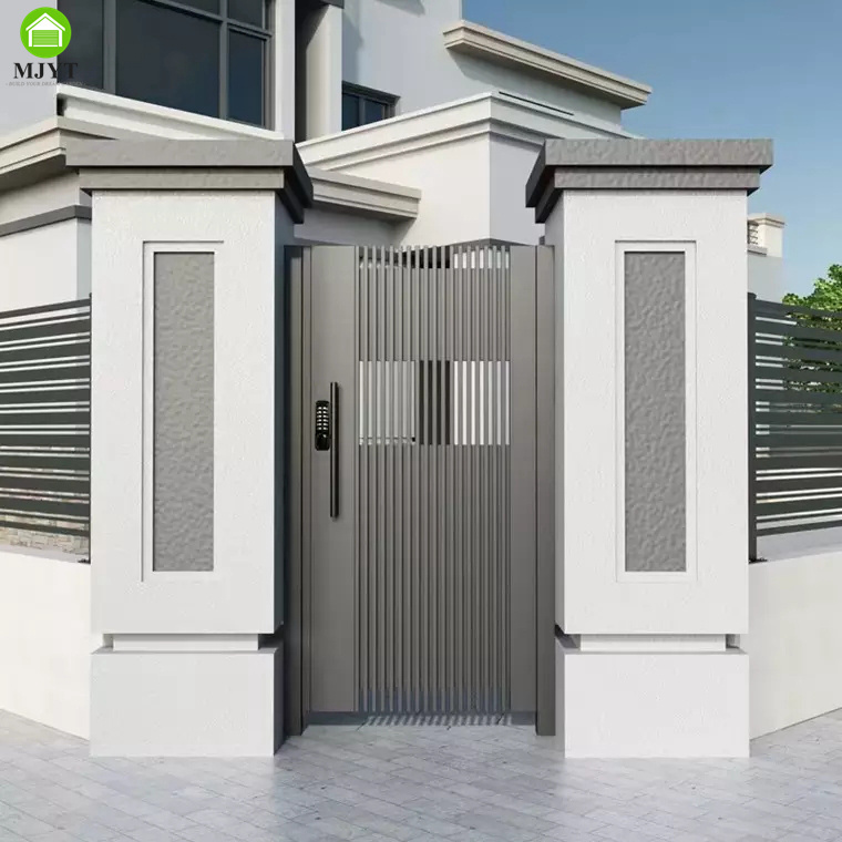 Electric Double Swing Gate Aluminum Villa Double Automatic Folding Main Gate