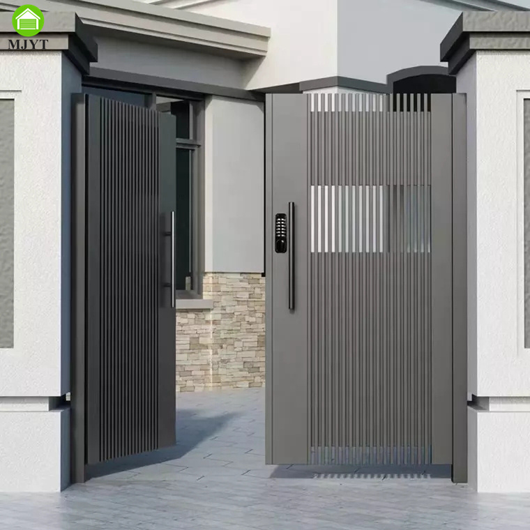 Electric Double Swing Gate Aluminum Villa Double Automatic Folding Main Gate