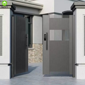 Electric Double Swing Gate Aluminum Villa Double Automatic Folding Main Gate