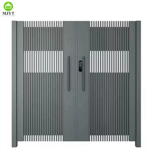 Decorative Aluminium Industrial Metal Driveway Gate, Nice Looking Swing Gate Aluminum, Easy Aluminum Gates