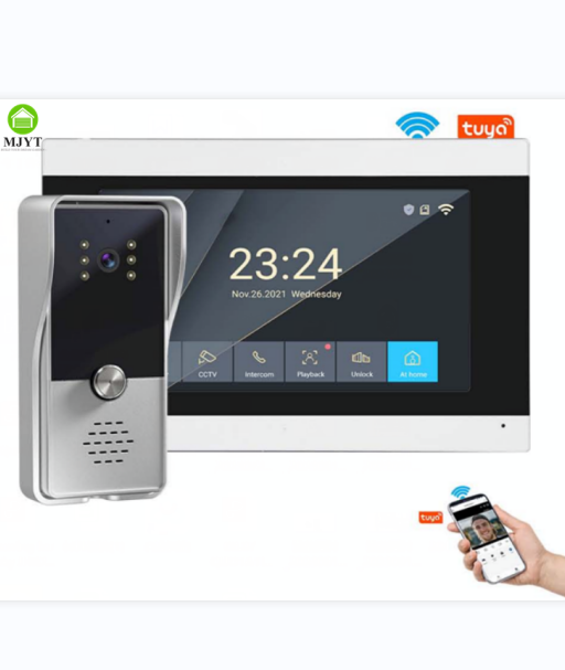 7inch Waterproof Wired Video Door Phone with Electric Lock Access Control System Wired Doorbell Camera Video Intercom