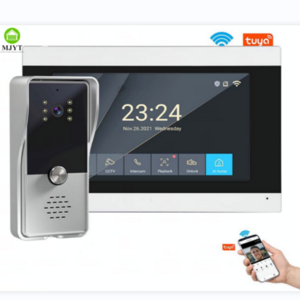 7inch Waterproof Wired Video Door Phone with Electric Lock Access Control System Wired Doorbell Camera Video Intercom