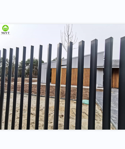 Fence Garden Black Powder Coated Australia Type 3D Aluminum Vertical Blade Fencing