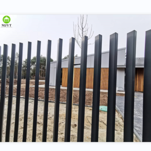 Fence Garden Black Powder Coated Australia Type 3D Aluminum Vertical Blade Fencing