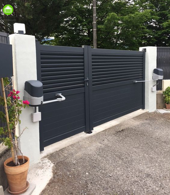 Electric sliding gate desig driveway sliding gate design image for house