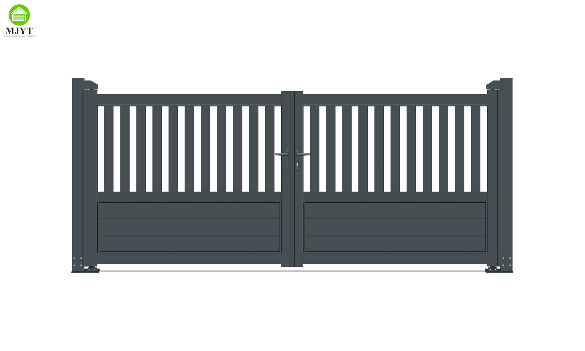 Decorative Aluminium The garden Metal Driveway Gate, Nice Looking Swing Gate Aluminum, Easy Aluminum Gates