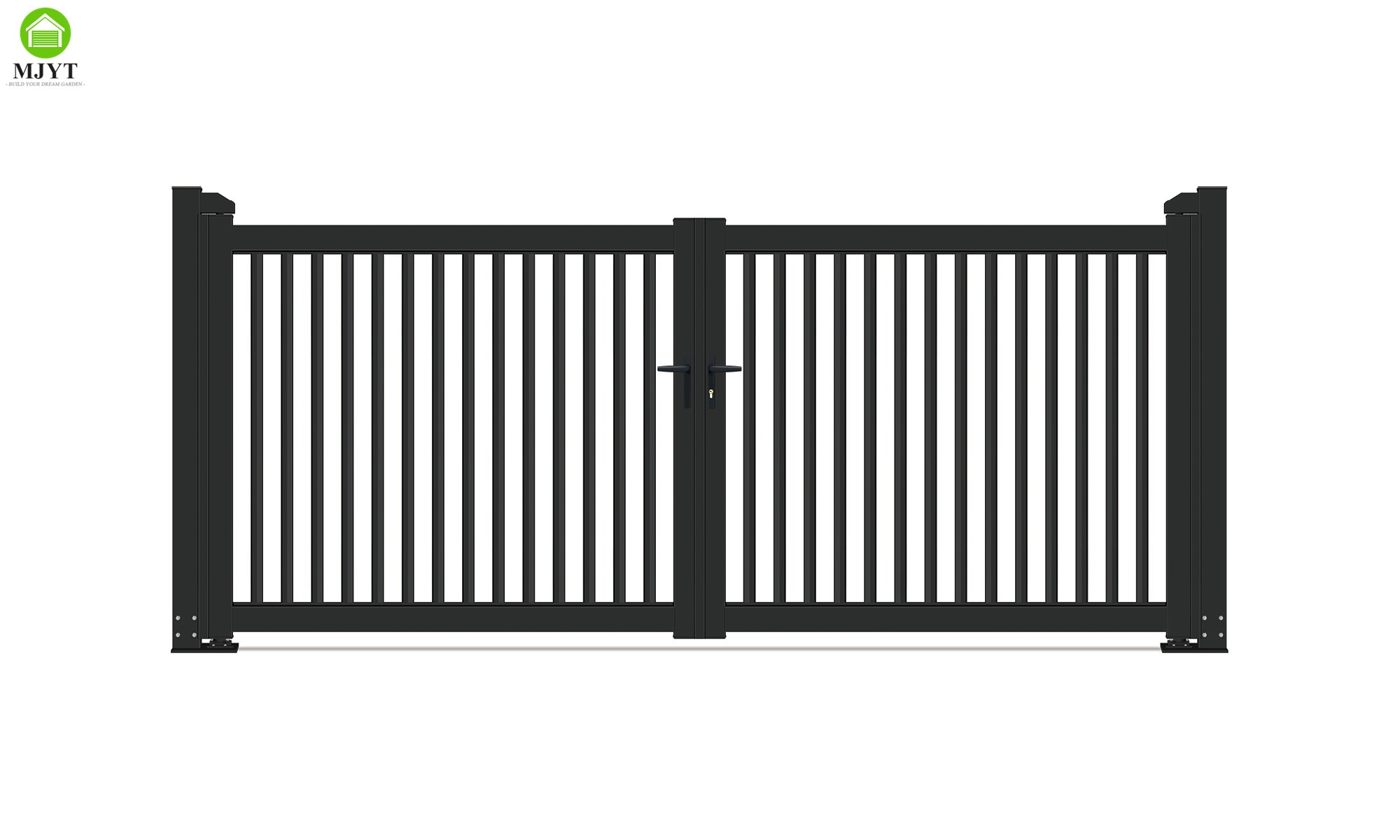 Decorative Aluminium The garden Metal Driveway Gate, Nice Looking Swing Gate Aluminum, Easy Aluminum Gates