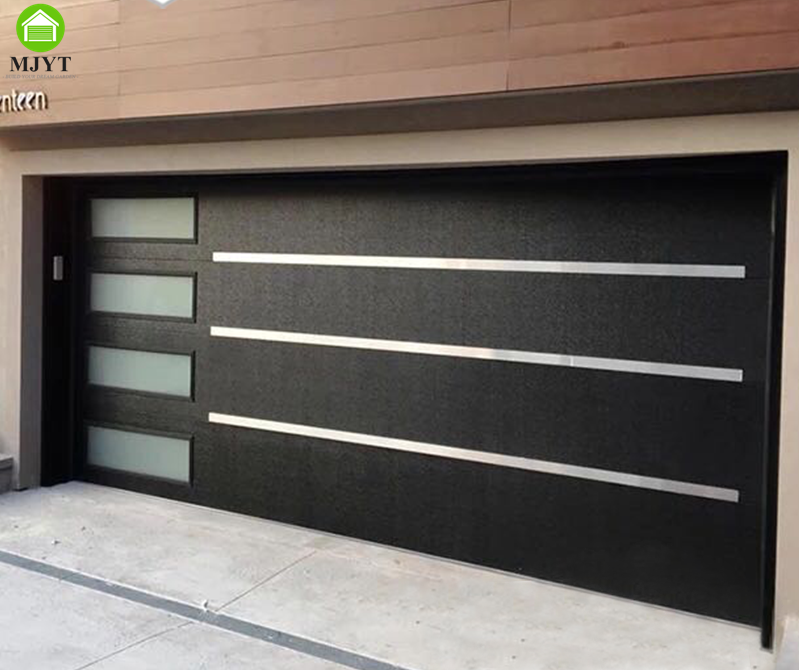 China Aluminum Hurricane-resistance roll up shutter Automatic Sectional Thermal Break beautiful Garage Door For Homes