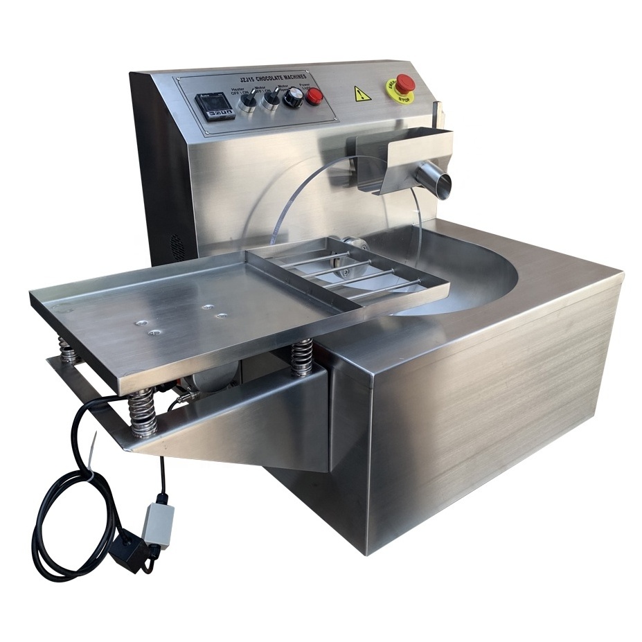 Small Chocolate Tempering machine chocolate making machine melt enrober JZJ08 melt