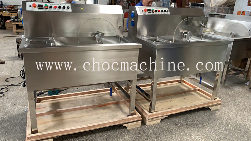 Small Chocolate Tempering machine chocolate making machine melt enrober JZJ08 melt