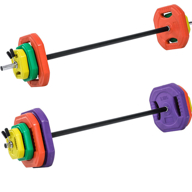 MKAS Weight Lifting Black Power Pink Gym Colorful Hand Grasping Plate Deep Squat Straight Bar Weightlifting Weight Barbell Bar 121