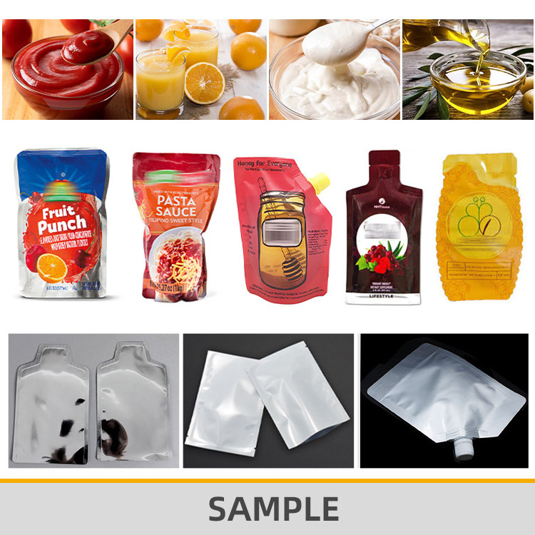 Automatic premade bag liquid chilli paste ketchup tomato sauce pouch packaging machine