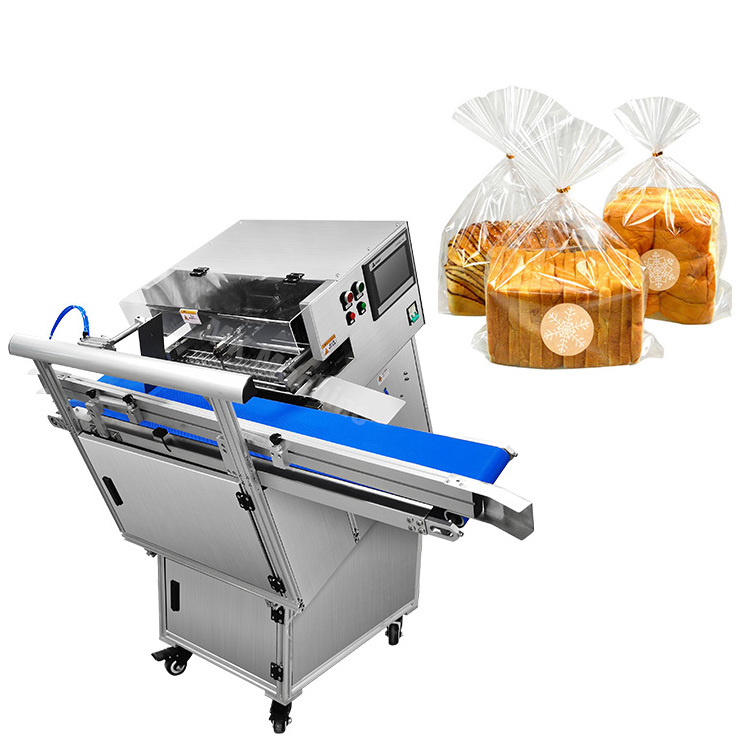 Easy to operate automatic bag tying machine bread poly bag twist tie packing machine