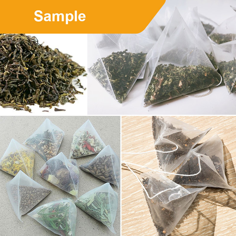 Automatic nylon triangle pyramids silk loose tea bag packing machine for inner and outer tea bag