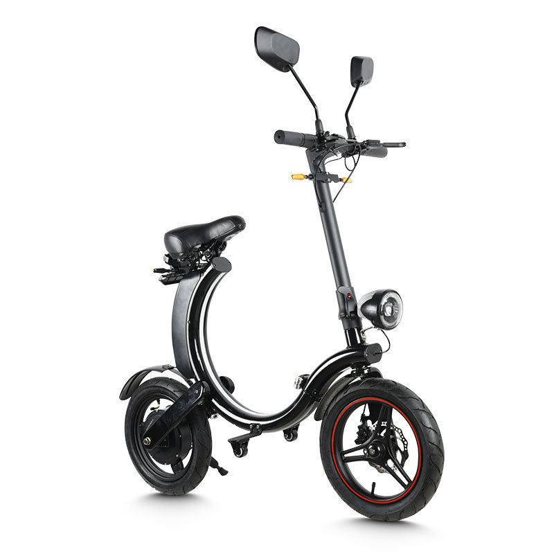 MK114 Wholesale E Electric Bike 2 Wheel Long Range 14 Inch 350W 25KM/H Folding Electric Scooter With Seat For Adults