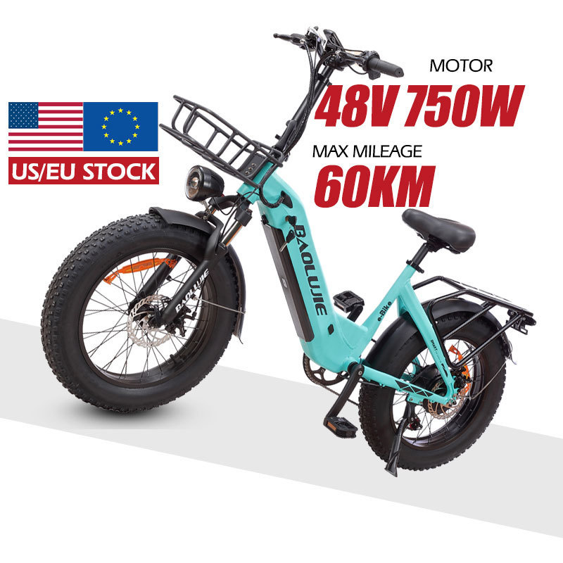 MZ-9 Eu Warehouse Stock Stealth Bomber 20 Inch 48V 500W 750W Fatbike Fat Tire E Bike Ebike Folding Electric City Hybrid bike