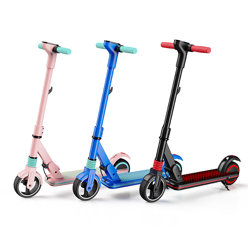 MK027 Eu US European Warehouse Scooter Electrique 130W 14KM/H IPX4 E Scooter Pink Electric Scooter For Kids