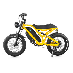 MZ-12 2023 48V 500W 750W 1000W LED Color Display Stealth Bomber Fat Electric Mountain Dirt Bike