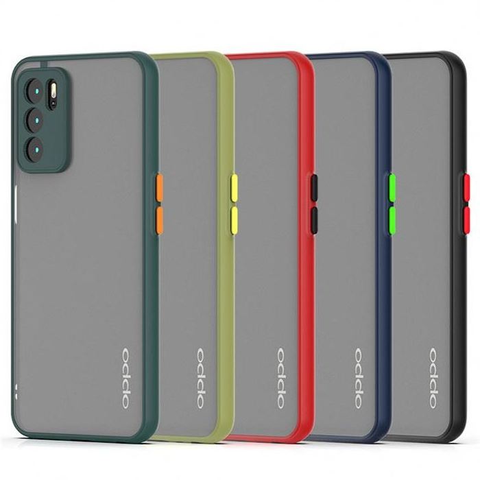 Cheap Price matte Smoke Back Cover For Oppo A16 A18 A58 phone case tpu pc Camera Guard Phone Case