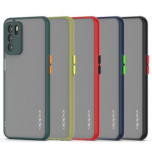 Cheap Price matte Smoke Back Cover For Oppo A16 A18 A58 phone case tpu pc Camera Guard Phone Case