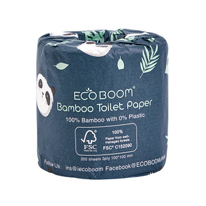 OEM ODM ecologic unscent eco original color paper bio toilet tissue