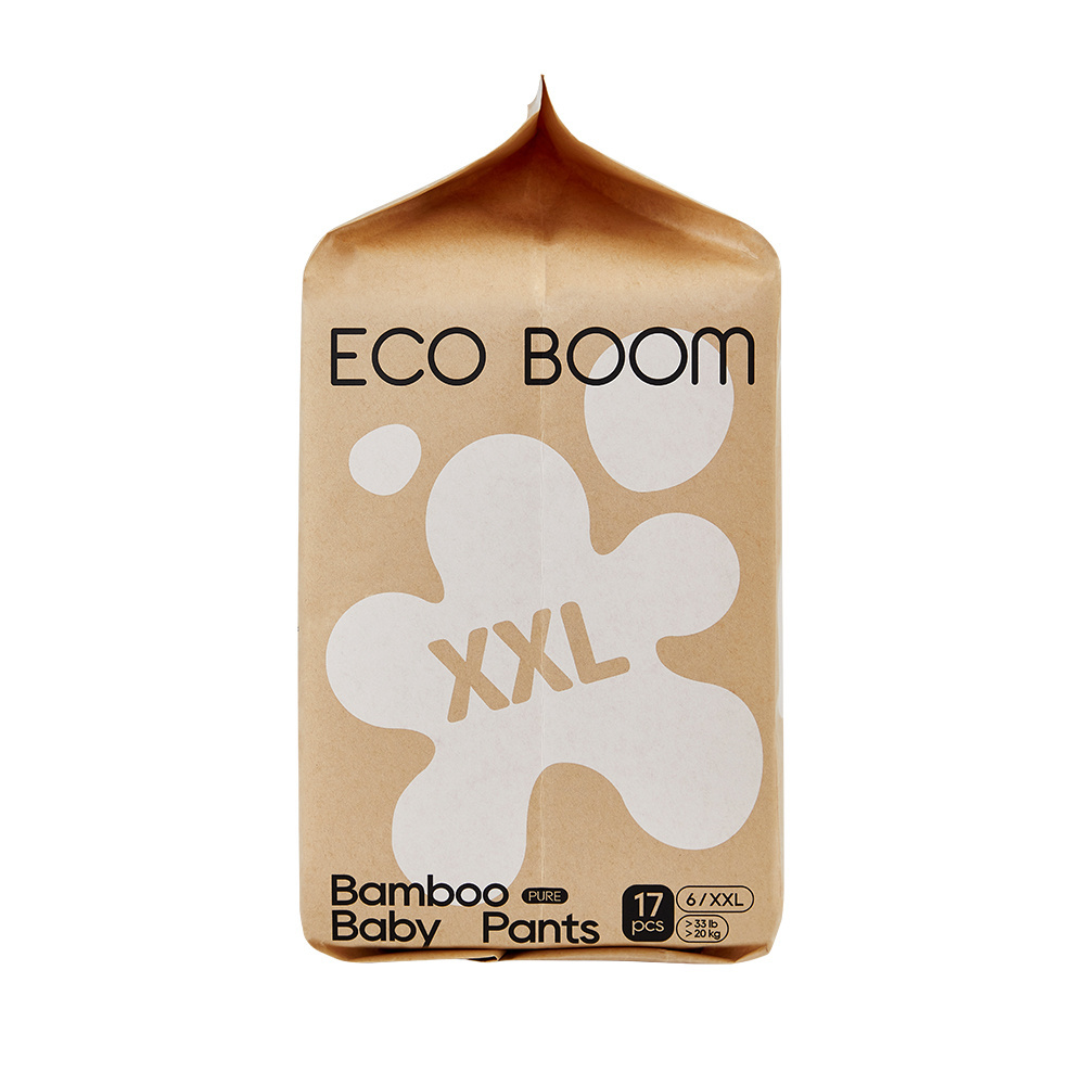 ECO BOOM organic degradable ecological company bio bamboo baby diaper pants