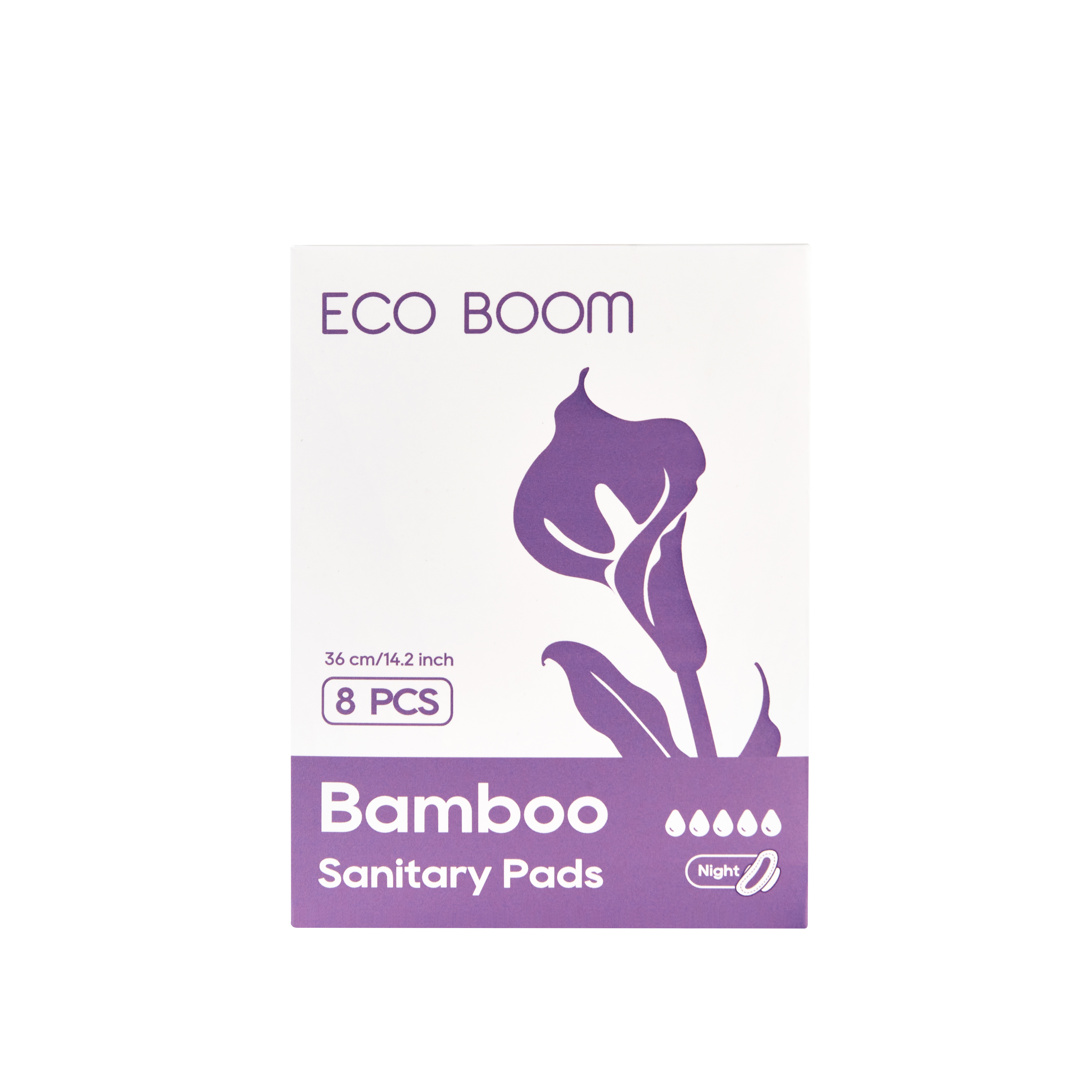 ECO BOOM free sample custom used flushable panty liner disposable organic period menstrual sanitary pad for women