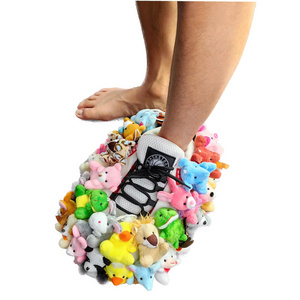 2024 Xmas Christmas Teddy Sneaker Plush Slipper Slides Home Slippers Fluffy Animal Indoor Slippers