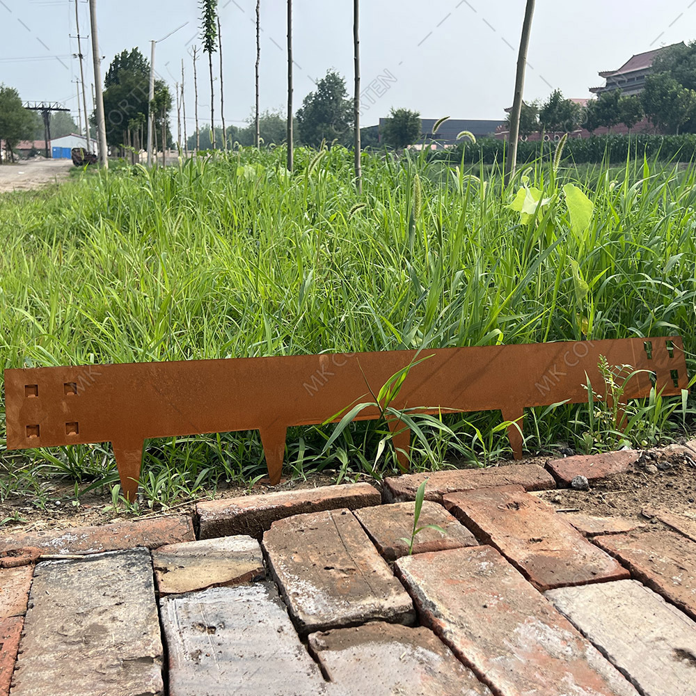 Landscaping & Decking Garden Edging Stripe Border Rust Steel Lawn Edges