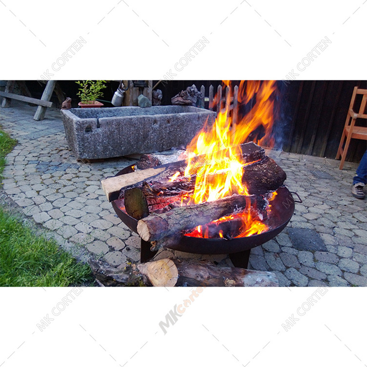 Latest Rusty Corten Steel Outdoor Small Size Fire Pit For Home Garden