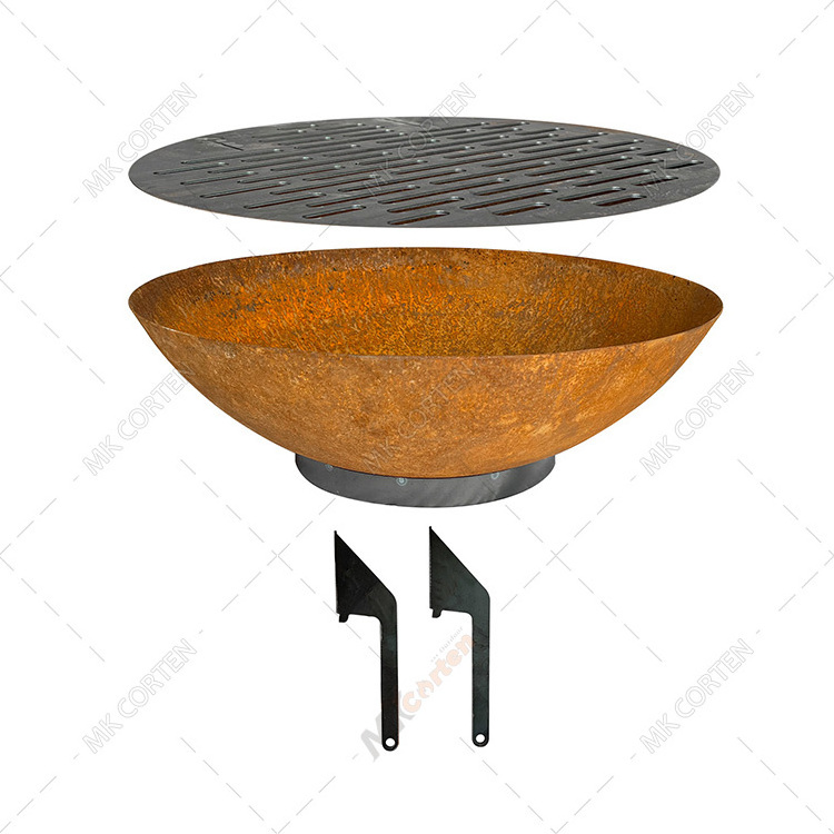 Corten Steel Fire Pit Bowl Outside Decoration Firepit