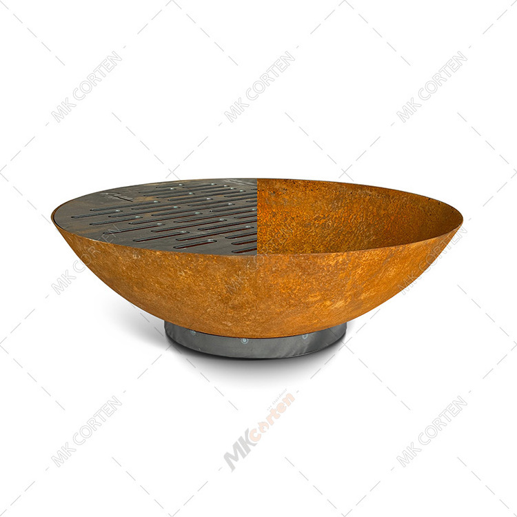 Corten Steel Fire Pit Bowl Outside Decoration Firepit