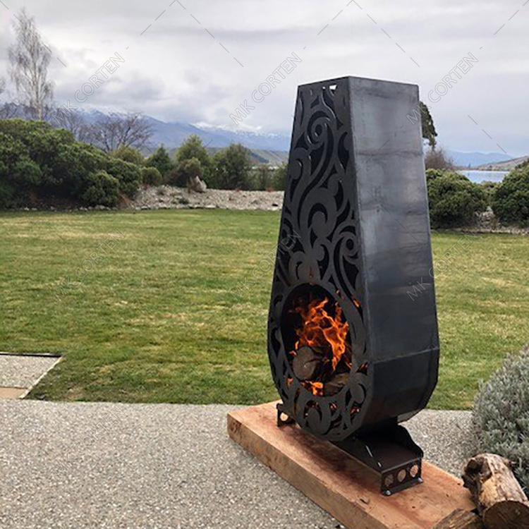 Wood burning metal fire pit fire place for sale