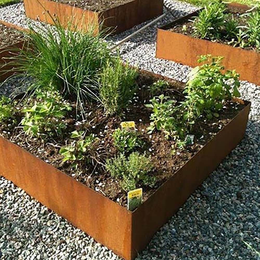 3mm Thick Corten Steel Retaining Wall Garden Edging Border Fence Landscaping Steel Lawn Edges