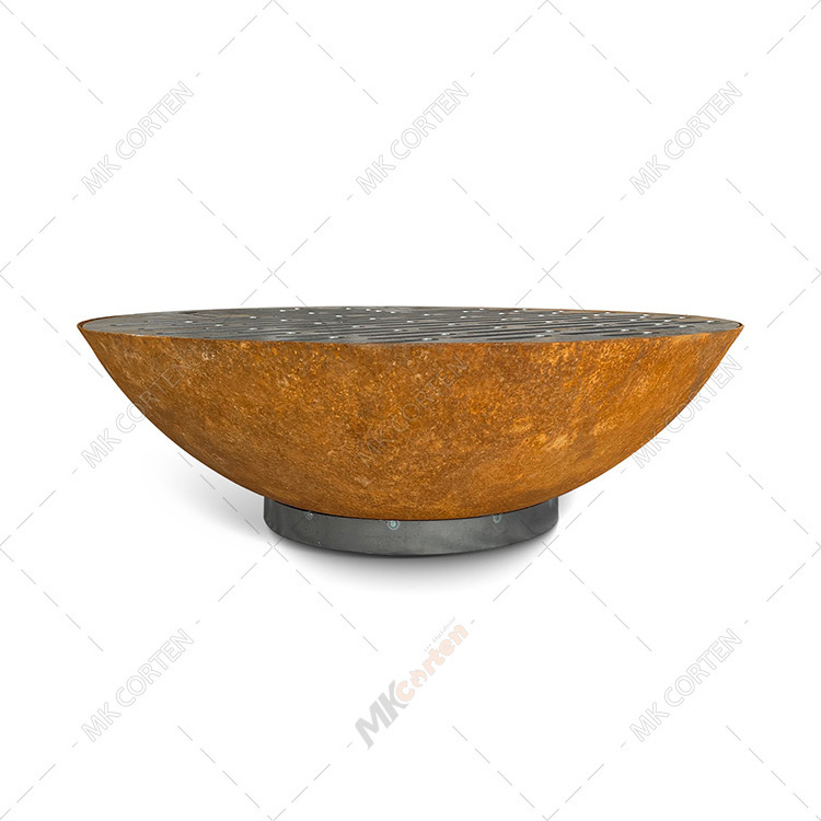 Corten Steel Fire Pit Bowl Outside Decoration Firepit