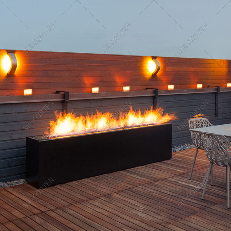 Corten Steel Outdoor Wooden Burning Tripod Fire Pit