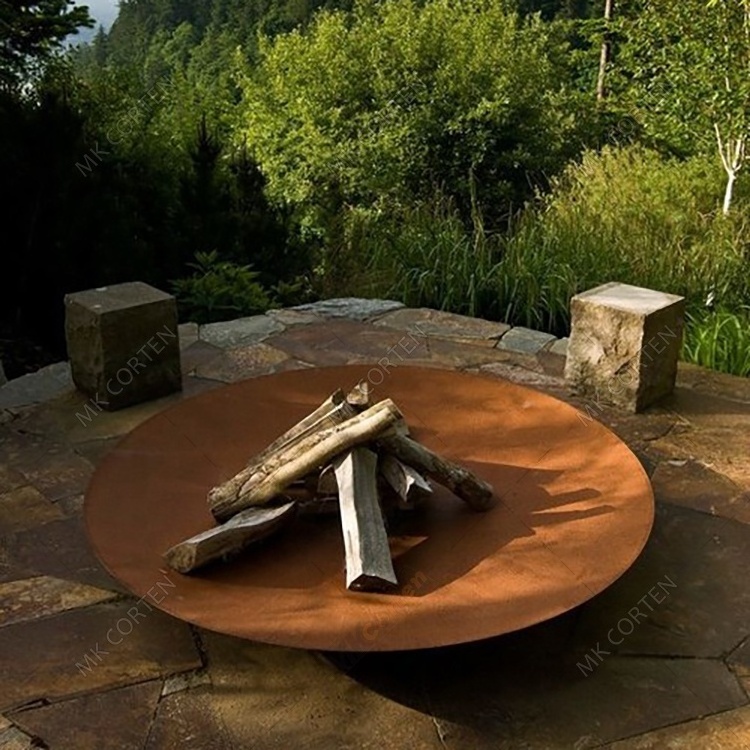 120cm 150cm Corten Steel Fire Pit Heavy Duty Wood Burning Outdoor Bowl Firepit