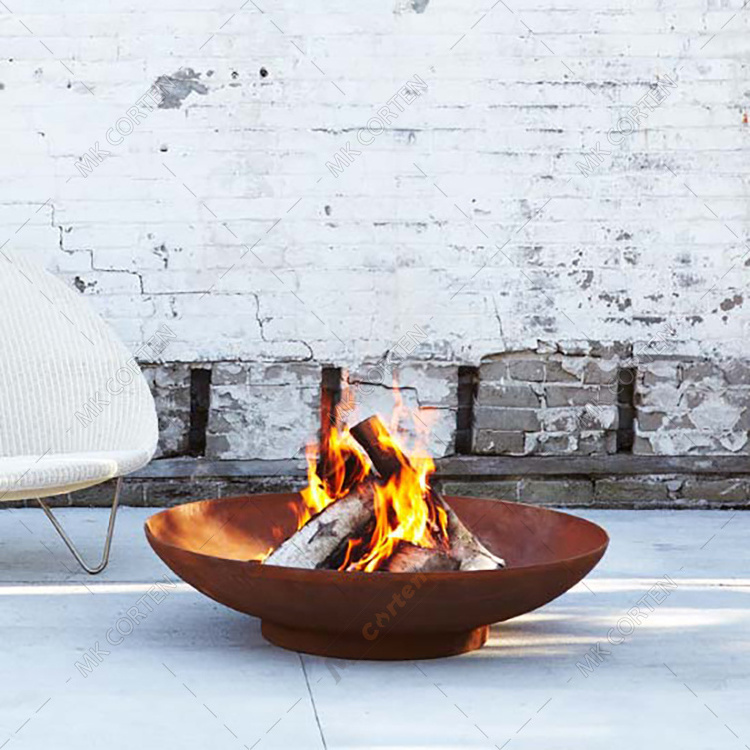 Corten Steel Fire Pit Bowl Outside Decoration Firepit