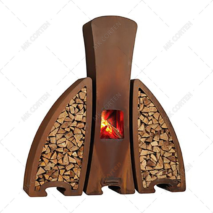 Best Sell Corten Steel Rusty Heavy Duty Fireplace In Home And Garden