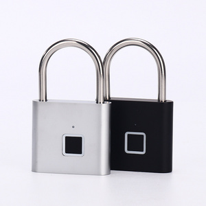 Keyless USB Charging Fingerprint Lock Smart Padlock Waterproof Door Lock 0.2sec Unlock Portable Anti-theft Padlock