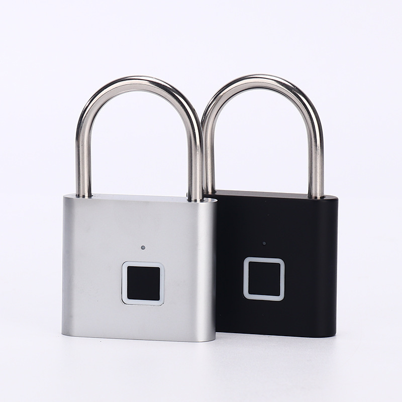 Smart Fingerprint Padlock Mini Security USB Rechargeable Keyless Lock Universal Waterproof Digital Padlock