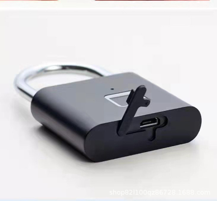 Smart Fingerprint Padlock Mini Security USB Rechargeable Keyless Lock Universal Waterproof Digital Padlock