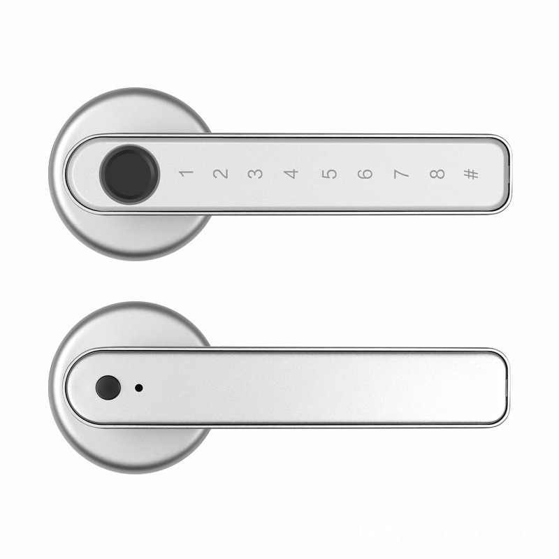 Digital Door Lock Keypad Keyless Entry Electronic Lock Smart Fingerprint Door Lock Handle With Key Card for Home House Apartment