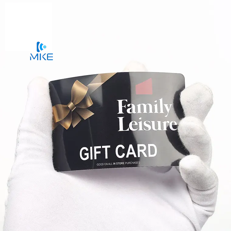 Pre-printed pvc id gift cards one cards one name plastic cards