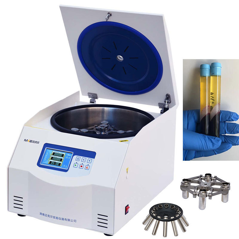 Table Top Low Speed Max 6000rpm Platelet Rich Plasma PRP Centrifuge Machine for PRP